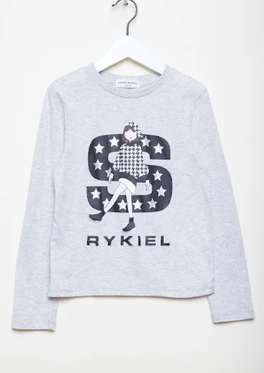 Sonia Rykiel Sharleen LS Big 'S' Tee Shirt