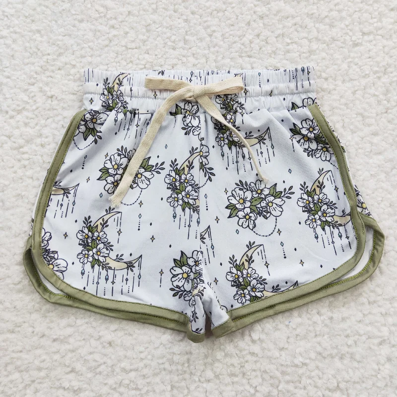 SS0084 Baby Girl Floral Summer Running Shorts