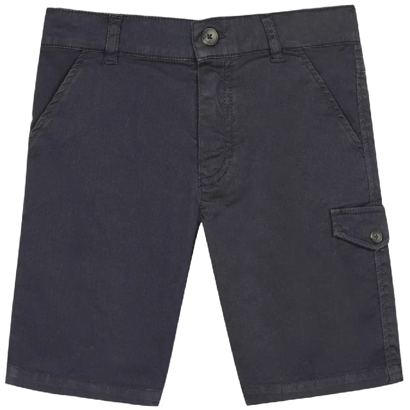 Navy Twill Shorts