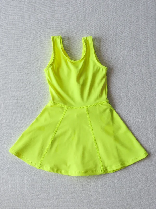 Tennis Dress - Neon Yellow