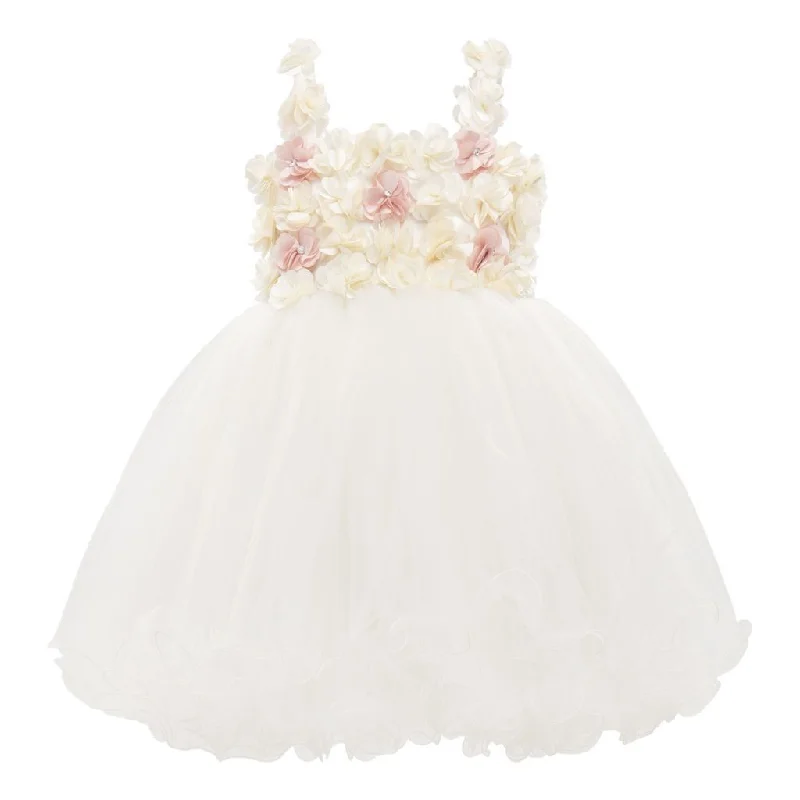 White Rose Campanula Dress