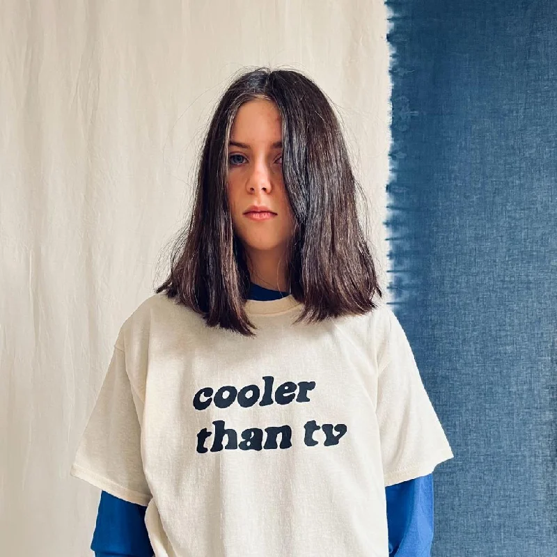 Young Double x Scout & Co exclusive - Cooler Than TV T-shirt - Natural