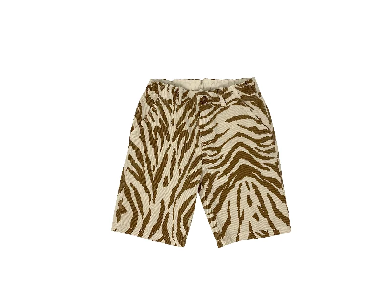 ZT Brown Zebra Print Bermudas