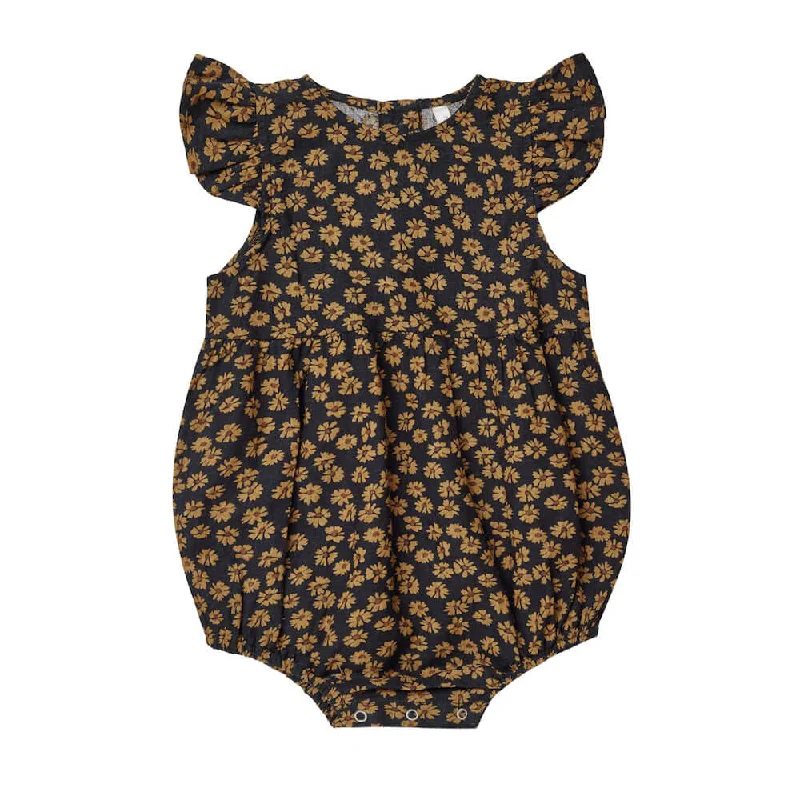 Amelia Romper Black Floral