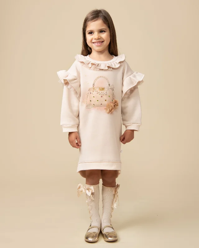 Caramelo Kids Girls Mink Pure Luxe Dress