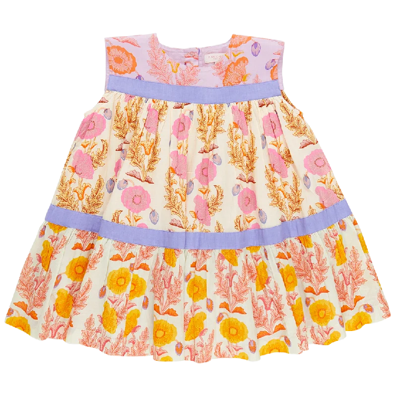 Girls Krista Dress - Gilded Floral Mix