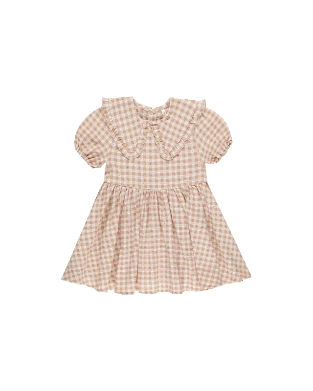 Rylee + Cru Camille Dress (Pink Gingham)