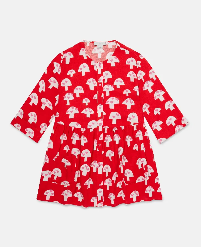 Stella McCartney Baby Girl Mushrooms Crepe Dress